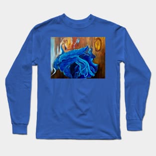 Girl in a Blue Gown Long Sleeve T-Shirt